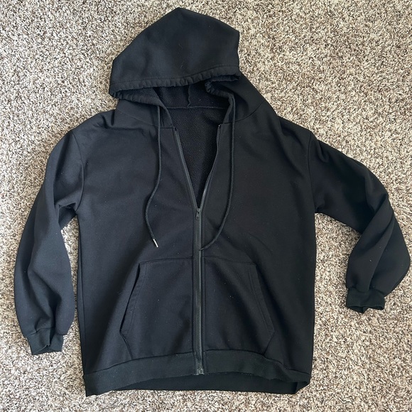 Women’s Black Zip Up Jacket - Picture 1 of 3
